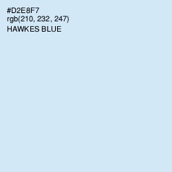 #D2E8F7 - Hawkes Blue Color Image